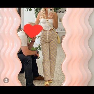 “RAGGED PRIEST” Urban outfitters checkered jeans!